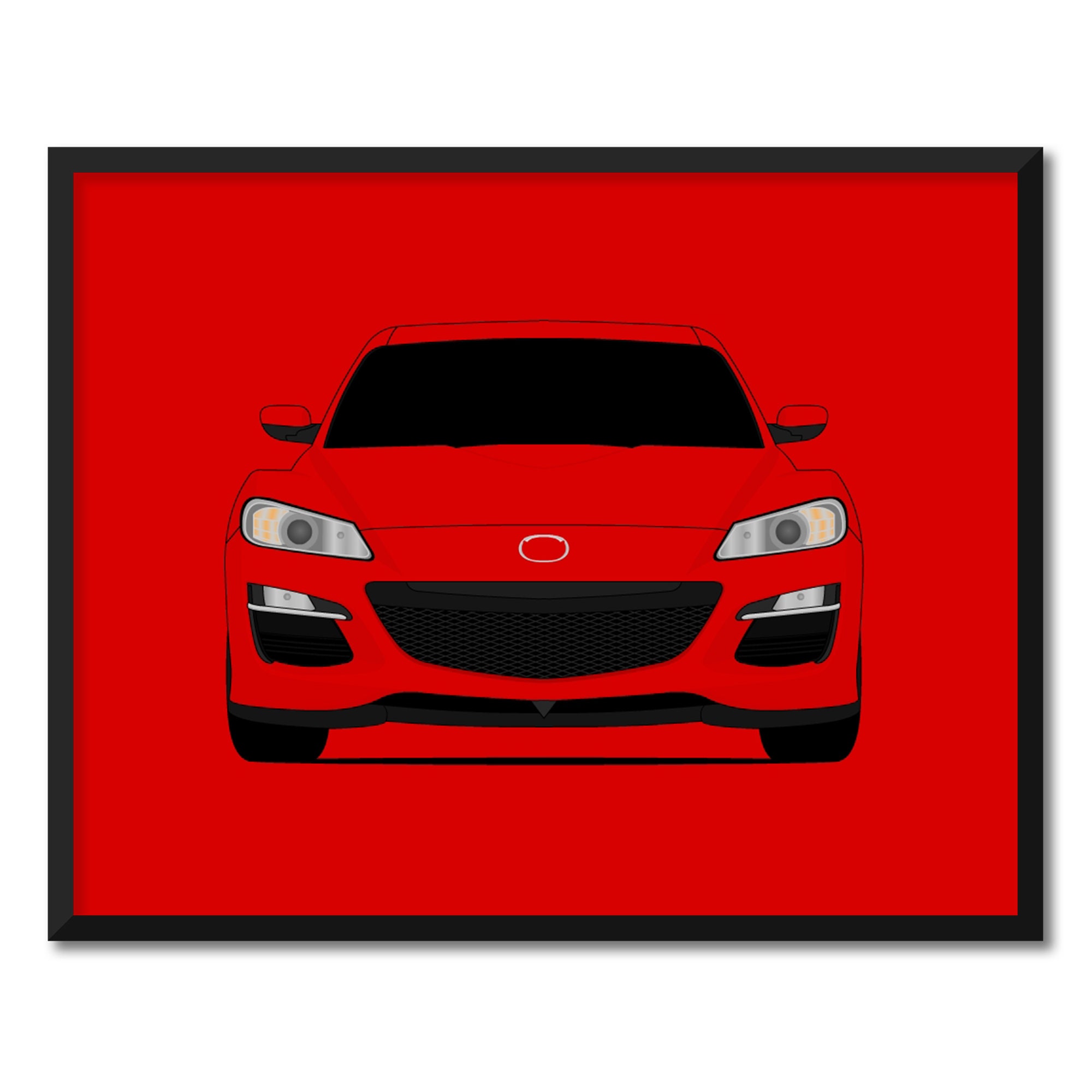 Mazda RX8 R3 (2008-2012) Car Poster Print Wall Art Decor (RX-8