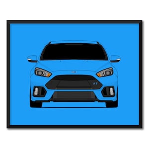 Ford Focus RS (2016-2018) 3rd Generation Inspired Car Poster Print Wall Art Decor CX1 (Unframed)