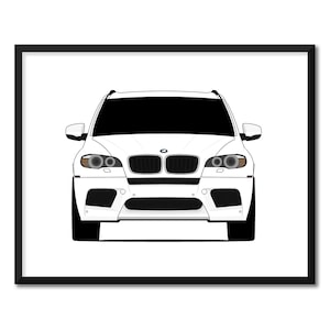 BMW X5 M E70 (X6 M E71) (2010-2013) Inspired Car Poster Print Wall Art Decor BMW M Power CX1 (Unframed)