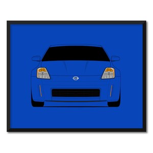Nissan 350Z Z33 (2002-2005) Inspired Car Poster Print Wall Art Decor JDM Nismo CX1 (Unframed)