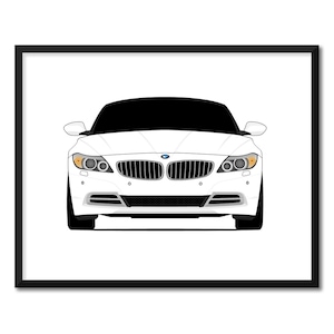 BMW Z4 E89 (2009-2016) Inspired Car Poster Print Wall Art Decor CX1 (Unframed)