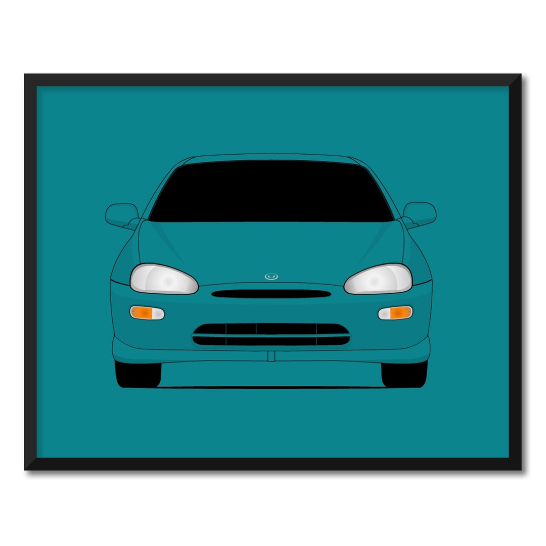 Mazda MX-3 Precidia (1991-1998) Car Poster Print Wall Art Decor