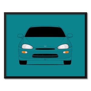 Mazda MX-3 Precidia (1991-1998) Inspired Car Poster Print Wall Art Decor CX1 (Unframed)