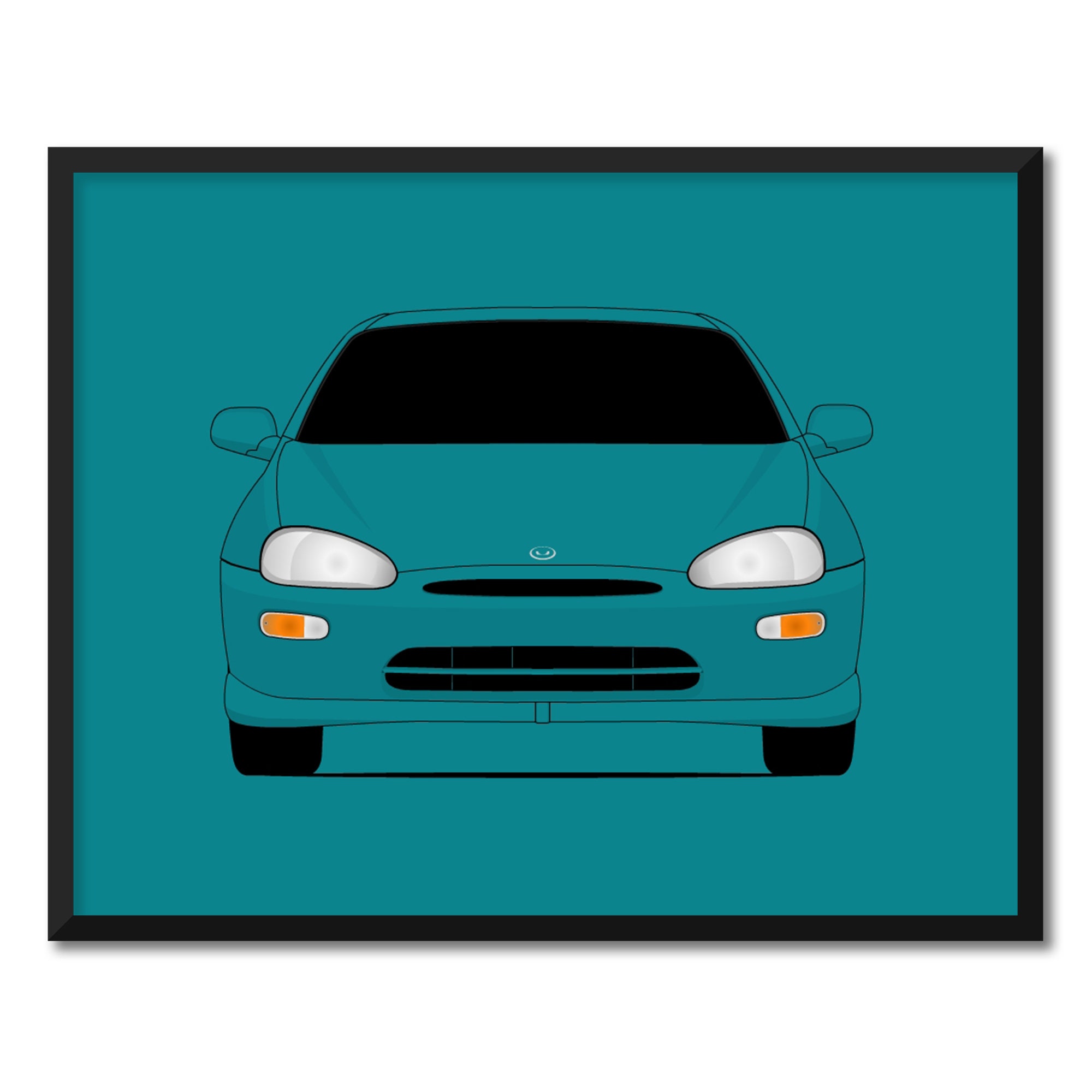 Mazda MX-3 Precidia (1991-1998) Car Poster Print Wall Art Decor