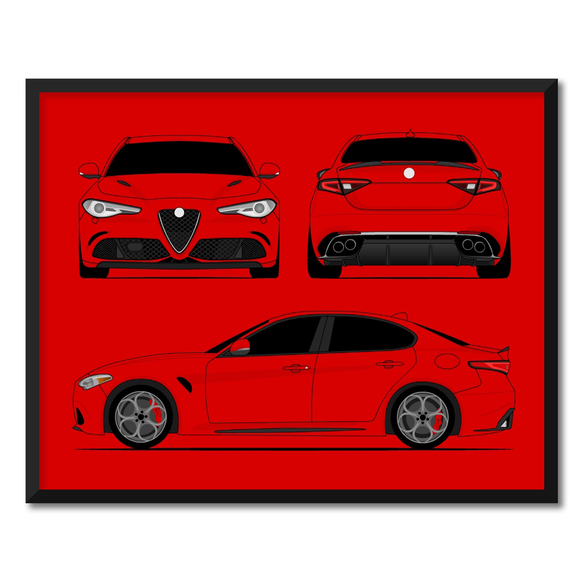 Alfa Romeo Giulia Quadrifoglio 952 (2016-present) (front, Rear