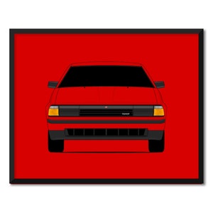 Toyota Celica A60 (1981-1985) 3rd Generation Inspired Car Poster Print Wall Art Decor Handmade CX1 (Unframed)