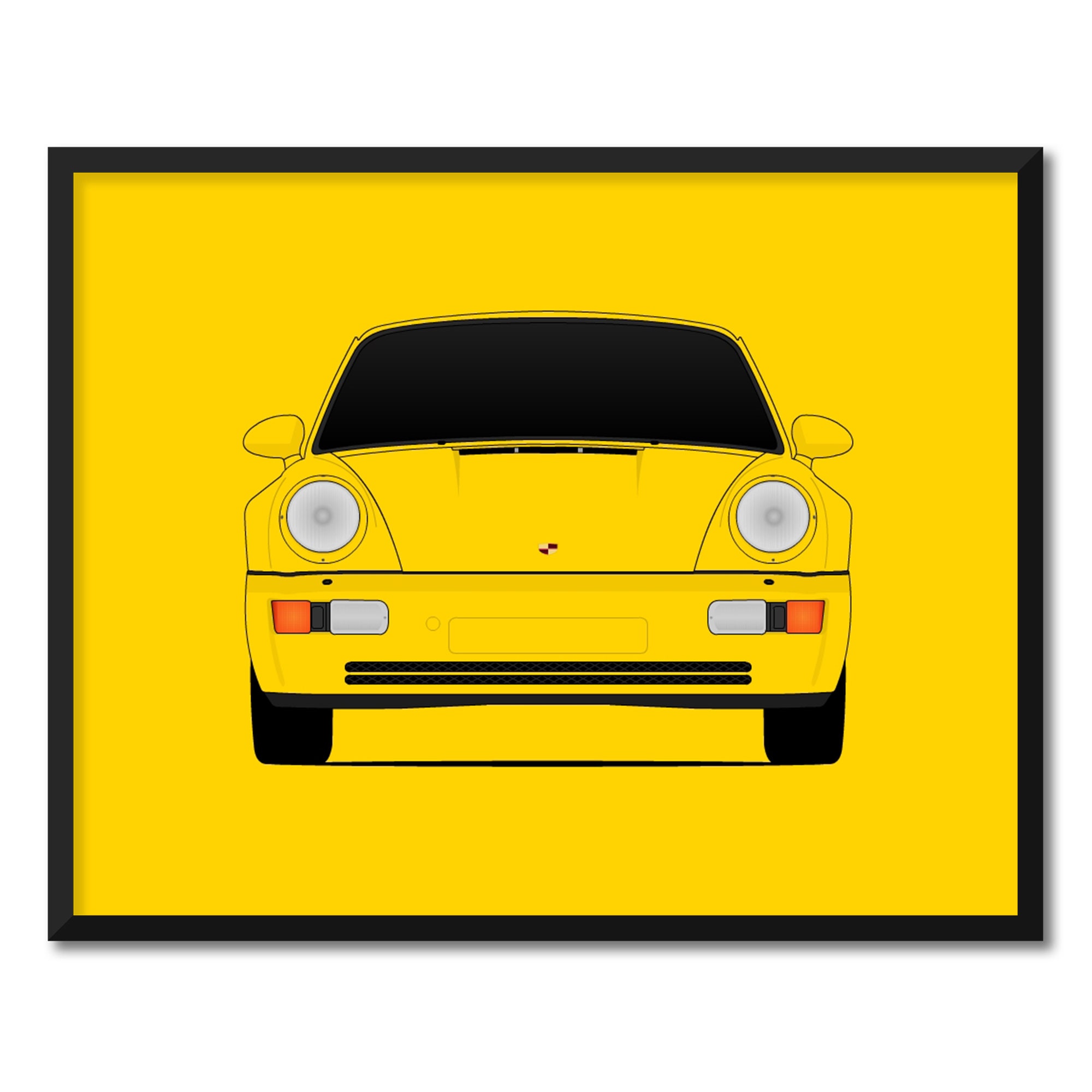 ポルシェ 911 ターボ 964 (1989-1993) カーポスタープリント ウォール