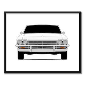 Chevy Impala Convertible (1965) Inspired Poster Print Wall Art Decor CX1