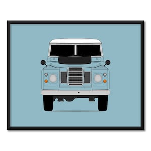 Land Rover Series III (1971-1985) Inspired Car Poster Print Wall Art Decor CX1 (Unframed)