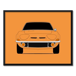 Opel ST (1968-1973) inspiriertes Auto Poster Druck Wandkunst Dekor CX1 (Ungerahmt)