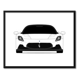 Maserati MC20 (2020-Present) Inspired Poster Print Wall Art Decor CX1 (Unframed)