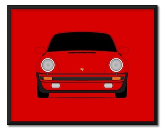ポルシェ 930 (911 ターボ) (1975-1984) (サイドプロファイル) カー