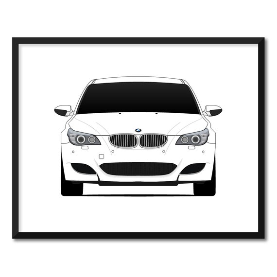 BMW M5 E60 2005-2010 Inspired Car Poster Print Wall Art - Etsy