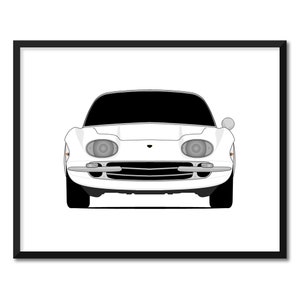 Lamborghini 350 GT (1964-1966) Inspired Car Poster Print Wall Art Decor CX1 (Unframed)
