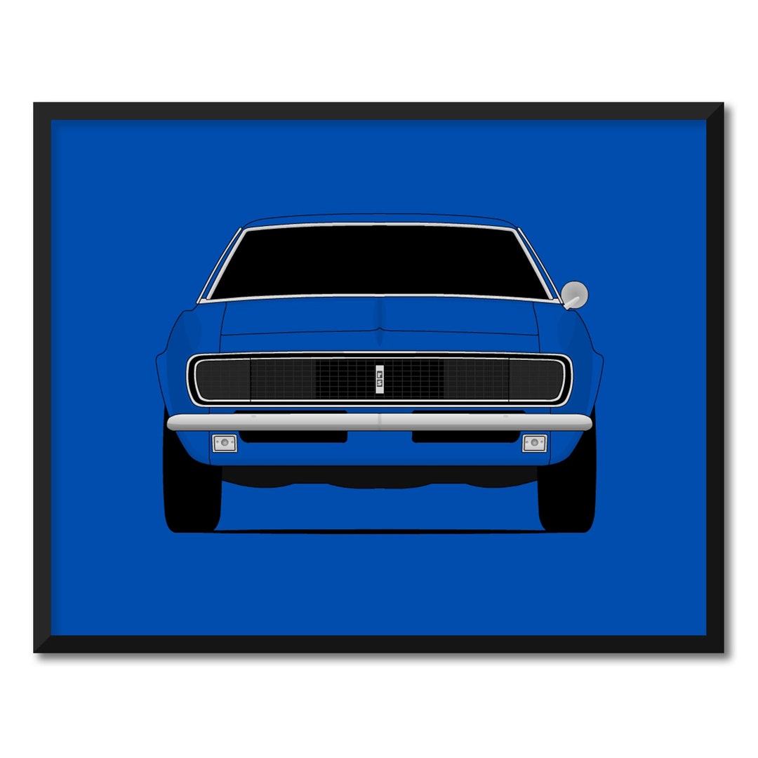 Chevy Camaro RS 1967 1st Generation Inspired Car Poster Print Wall Art chevy-camaro-rs-1967-1st-generation-inspired-car-poster-print-wall-art