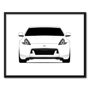 Nissan 370Z Fairlady Z Coupe Z34 (2009-2012) Inspired Car Poster Print Wall Art Decor JDM Nismo CX1 (Unframed)