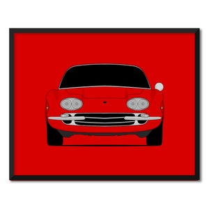 Lamborghini 400 GT (1966-1968) Inspired Car Poster Print Wall Art Decor CX1 (Unframed)