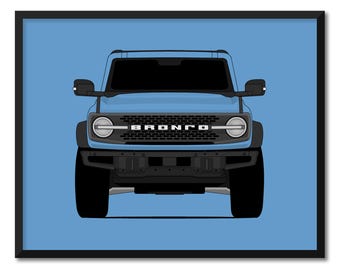 Ford Bronco (2021 à aujourd'hui) Badlands Wildtrak première édition, impression d'affiches d'art mural CX1 (sans cadre)