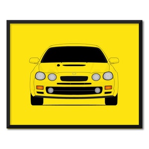 Toyota Celica T200 (1993-1999) 6th Generation Inspired Car Poster Print Wall Art Decor CX1 (Unframed)