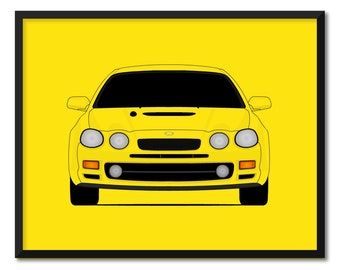 Tapisserie Toyota Celica GT T180 (1990-1993) – Déco Murale Voiture – Verticale