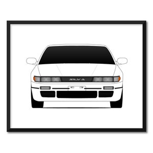 Nissan S13 Silvia (1988-1994) JDM Nismo Inspired Car Poster Print Wall Art Decor Handmade CX1 (Unframed)