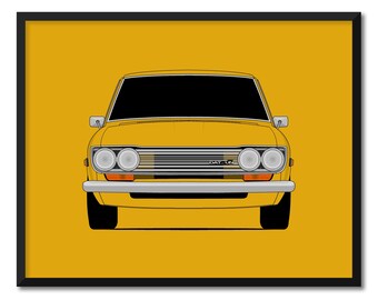 Datsun 510 Bluebird 1300 1500 1600 (1968-1973) Bilposter Väggdekor CX1 (Oramad)