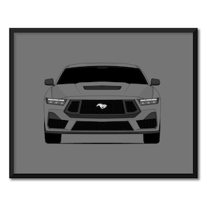 Ford Mustang GT S650 (2024-Present) Inspired Car Poster Print Wall Art Decor CX1 (Unframed)