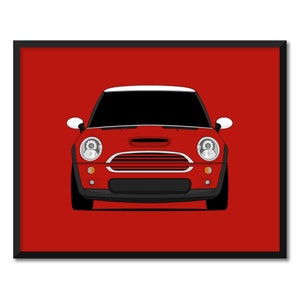 Mini Cooper S R53 (2005-2006) 1st Generation Inspired Car Poster Print Wall Art Decor (R50 R52) CX1 (Unframed)