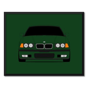 BMW 3 Series 328i / 325i /320i E36 (1995-1998) Inspired Car Poster Print Wall Art Decor CX1 (Unframed)