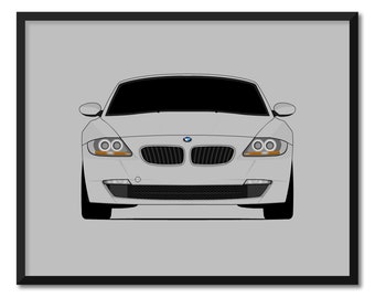 BMW Z4 (2006-2008) Facelift E85 E86 Poster Print Wall Art Decor CX1