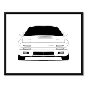 Mazda RX-7 (1989-1992) FC 2nd GEN Facelift Inspired Poster Print Wall Art Decor CX1