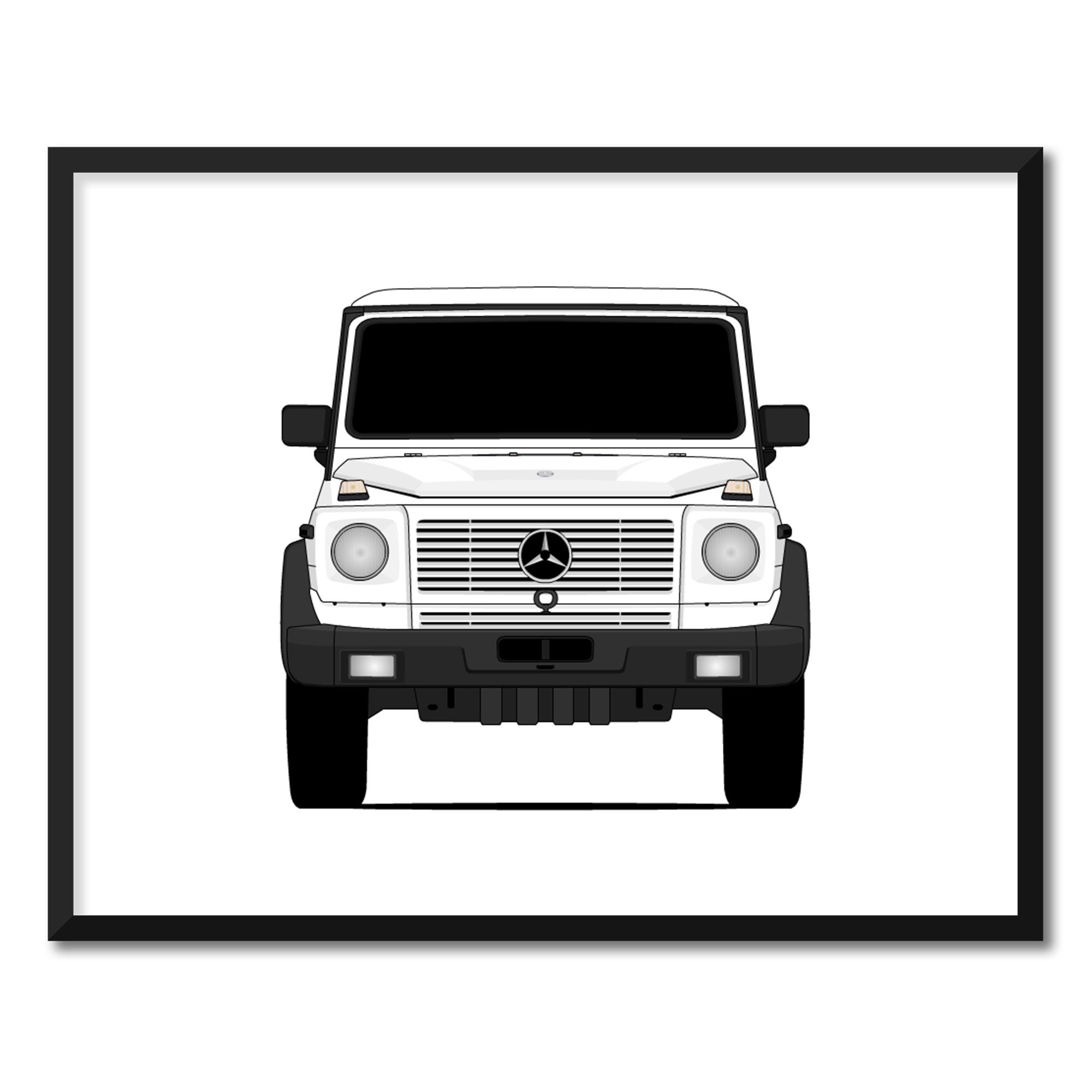 Mercedes-benz G-class W460 (1990-1999) Car Poster Print Wall Art