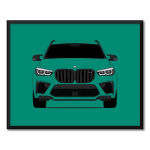 BMW X5 M (2020-Present) G05  Inspired Poster Print Wall Art Decor CX1 (Unframed)