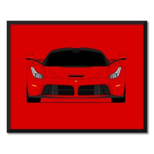 Ferrari LaFerrari (2013-2016) Inspired Car Poster Print Wall Art Decor CX1 (Unframed)