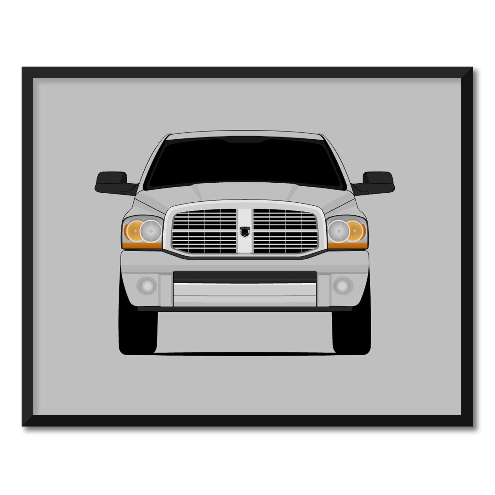Dodge Ram 1500 Inspired Poster Print Wall Art Decor Handmade | Etsy