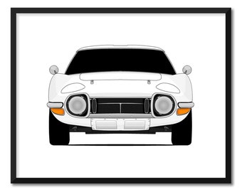 トヨタ 2000GT (1967-1969) カーポスタープリント ウォールアート