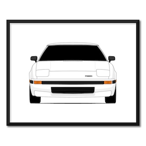 Mazda RX-7 FB (1981-1985) Inspired Car Poster Print Wall Art Decor RX7 CX1 (Unframed)