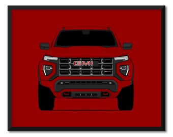 GMC Canyon (à partir de 2023 ans) Impression d'affiches de voitures, décoration d'art murale CX1 (sans cadre)
