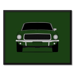 Ford Mustang Bullitt (1967-1968)  Inspired Poster Print Wall Art Decor CX1 (Unframed)