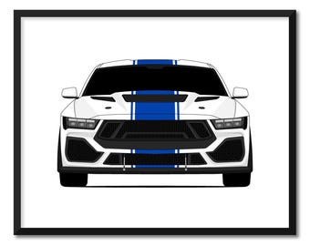 Shelby GT500 Supersnake (de 2024 à nos jours) Mustang S650, impression d'affiches d'art mural CX2 (sans cadre)