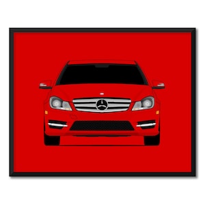 Mercedes-Benz C-Class W204 (2011-2015) Inspired Poster Print Wall Art Decor CX1