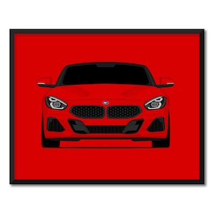 BMW Z4 G29 (2018-Present) Inspired Car Poster Print Wall Art Decor CX1 (Unframed)