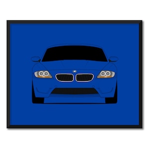 BMW Z4 M Roadster Coupe (2006-2008) Inspired Car Poster Print Wall Art Decor M Power BMW M Z4M CX1 (Unframed)