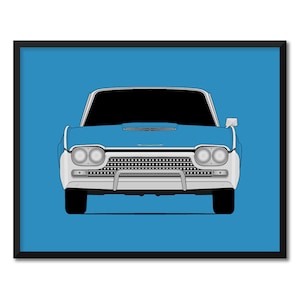Ford Thunderbird (1961-1963) Inspired Poster Print Wall Art Decor CX1