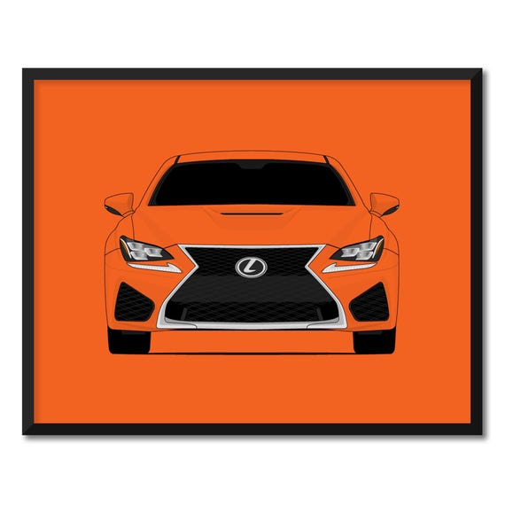 Lexus RC F (2015-2019) Car Poster Print Wall Art Decor CX1