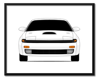 Toyota Celica Series 180 3SGTE 1989 Construction Drawing ART Work