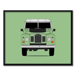 Land Rover Series IIA (1961-1971) Inspired Car Poster Print Wall Art Decor CX1 (Unframed)