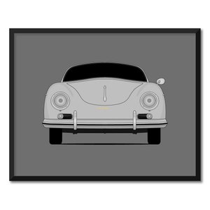 Porsche 356 Speedster (1954-1958) Inspired Car Poster Print Wall Art Decor CX1 (Unframed)