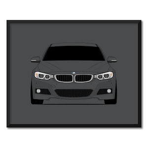 BMW 3 Series 340i F30 (2016-2019) Inspired Poster Print Wall Art Decor CX1 (Unframed)