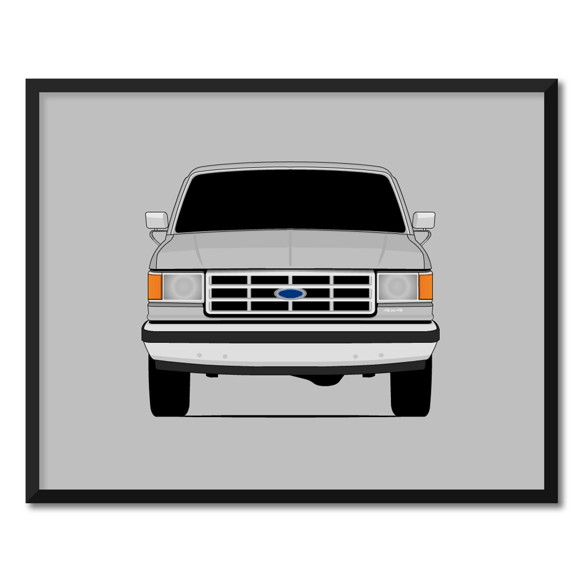 Ⅺ☆ Customize FORD　　　　　　　　　　　　　【特典会員限定販売】 Ford F-150 (1987-1991) 8th Generation Car Poster Print Wall Art